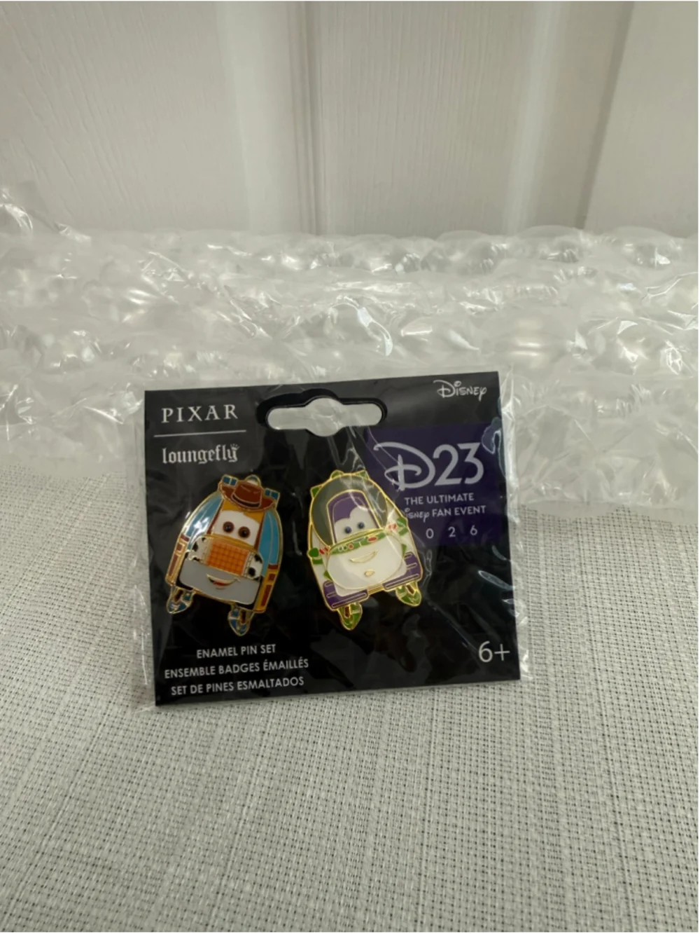 D23 Exclusive Loungefly Toy Car Story 2-Pack Pin Set